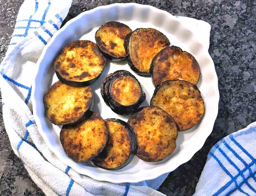 Spicy Fried Aubergines Recipe Cuisine Fiend 